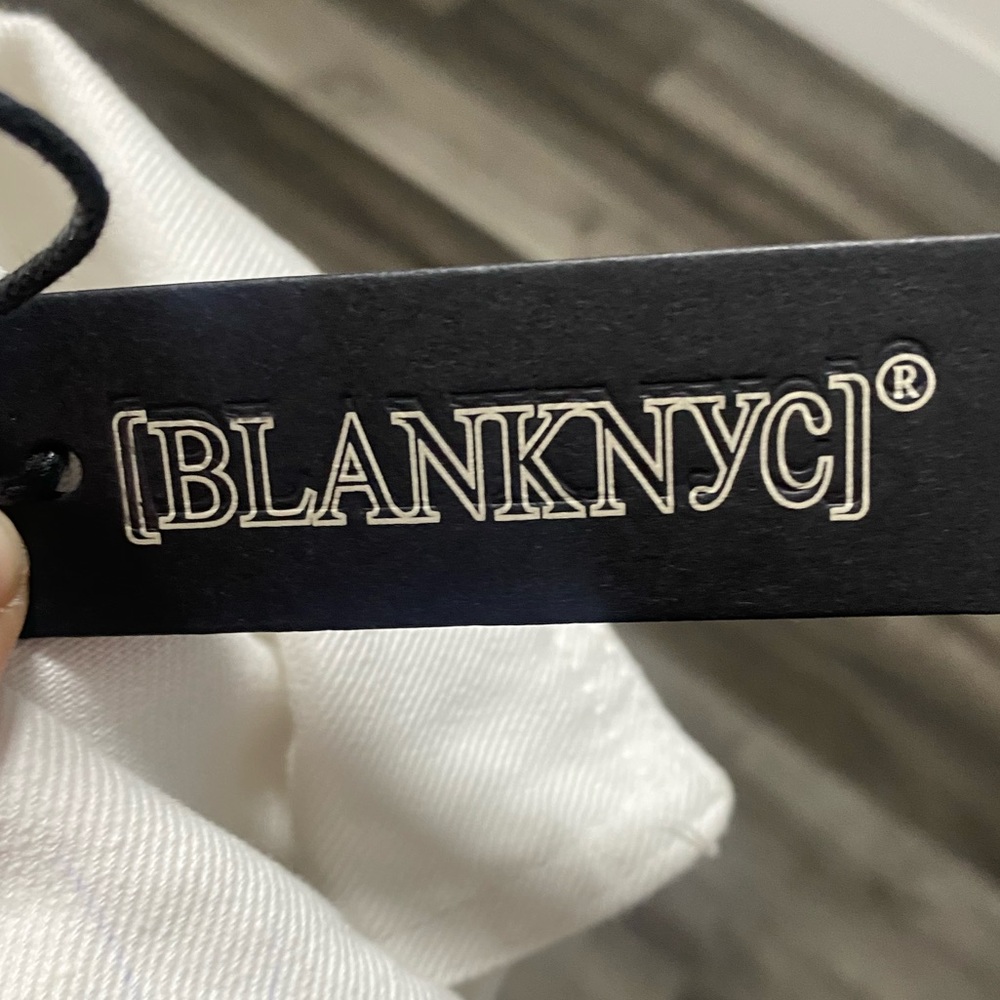 NWT BLANKNYC Cropped Denim White women's 100% cotton Jacket oversize size Xlarge - Picture 6 of 7